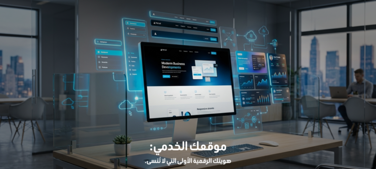موقعك الخدمي: هويتك الرقمية الأولى التي لا تُنسى.